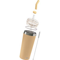 SIGG（シグ） ガラスストロー付き ステンレスマグ ヘリア マスタードピーチ 0.6L 50411 1個（直送品）