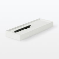 無印良品 再生ポリプロピレン入りファイルボックススタンダード用キャスターもつけられるフタ 幅10cm用 ホワイトグレー 6個