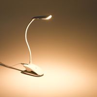 調光式 フレキシブル クリップライト ホワイト 電球色 YAZAWA CFL05L02WH 1個