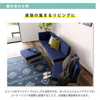 NEO(ネオ) フレキシブルソファ 2人掛 幅1200mm ブルー li81152bl 1台（直送品）