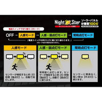 トレードワン 分離型COBナイトスター100灯 30716 1個