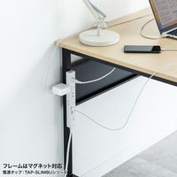 サンワサプライ フレキシブルデスク 幅1200×奥行700×高さ720mm 木目×ブラック SH-FX1270M 1台（直送品）