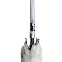 アテイン 58cm ジャンプ傘 長傘 フラフィーキャット オフ白 2094WH 1セット(3本)（直送品）