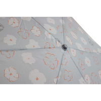 アテイン 55cm 折りたたみ傘 ひるねこ レザーハンドル グレー 5266GY 1セット(3本)（直送品）