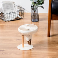 ミニリビングファン LEDライト付き OW PBAF003-OW 1台