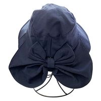 ヤマショウ 婦人リボン日よけハット ネイビー YCH-056NV 1個（直送品）