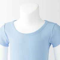 無印良品 ベビー さらっと綿クルーネックTシャツ【インナー】 ベビー100 ライトブルー 良品計画