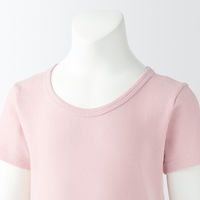 無印良品 キッズ さらっと綿クルーネックTシャツ【インナー】 キッズ130 ライトピンク 良品計画