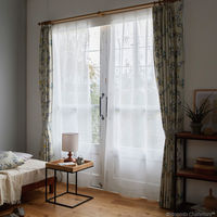 スミノエ MOOMIN レースカーテン ニョロニョロボイル 100×133cm ホワイト 4549781311517 1枚