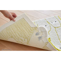 スミノエ MOOMIN とびでるニョロニョロ マット 50×70cm イエローグリーン 4549781321592 1枚