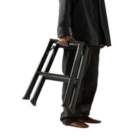 天馬 アルミ踏み台3段レッド 812004246 1個