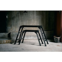 天馬 アルミ作業台3段ブラック 812004241 1個