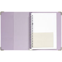 マルマン バインダー ユアンス A5 20穴 背幅22mm ライトパープル F416-30 1冊