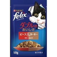 ピュリナ フィリックス 総合栄養食 ダブルのおいしさお肉バラエティ（50g×12袋入）3個 キャットフード パウチ ネスレ日本