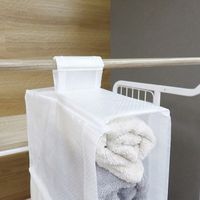 Sheersto ランドリー収納 タオル吊り収納 吊下げ収納 クリア 幅10×奥行30×高さ40cm 1個 東和産業