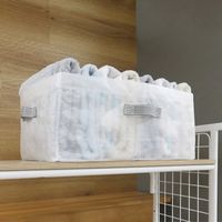 Sheersto ランドリー収納 ケースL タオル・ボトル収納 クリア 幅30×奥行40×高さ20cm 1個 東和産業