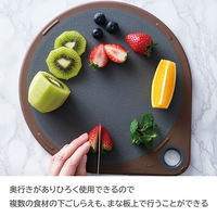 貝印 まるいまな板 25cm チャコールグレー 食洗機対応 AP5330 1セット(3個)