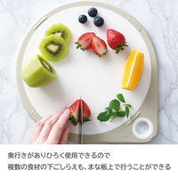 貝印 まるいまな板 25cm ホワイト 食洗機対応 AP5327 1セット(3個)