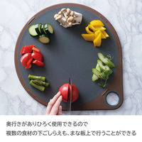 貝印 まるいまな板 35cm チャコールグレー 食洗機対応 AP5332 1セット(3個)