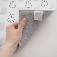 WH顔だけミッフィー マイクロファイバー 吸水水切りマット 30×40cm ホワイト 1枚 オカトー