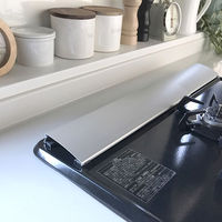 食洗機で洗える 排気口カバー 幅36～71cm（横幅75cmコンロ対応） シルバー 1個 東洋アルミエコープロダクツ