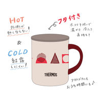 サーモス 真空断熱マグカップ 350ml ピンクパターン JDG-352LTD P-PTN 1個