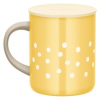 サーモス 真空断熱マグカップ 350ml ドットイエロー JDG-352LTD D-Y 1セット（12個）