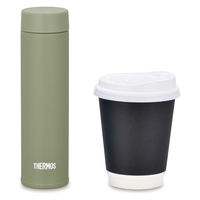 サーモス（THERMOS） 水筒 真空断熱ポケットマグ 180ml カーキ JOJ-180 KKI 1個