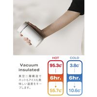 Mlte（ミルテ）食洗機対応 水筒 EL Bottle 240ml グレー 保温・保冷 ステンレスボトル 1個 シービージャパン