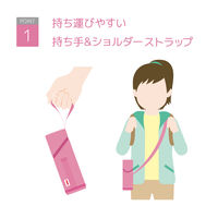 サーモス（THERMOS） マイボトルポーチ ストラップ付き ピンク APG-351 P 1個