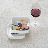 tak（タック） フルーツナッツ ライトブルー（上段：500ml、下段：410ml） 電子レンジ対応 1セット 竹中