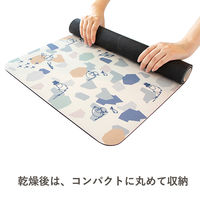 珪藻土パウダー入 ソフトバスマット 抗菌防臭 吸水速乾 40×60cm ムーミン シェイプス 1枚 ヨコズナクリエーション