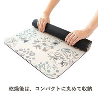 珪藻土パウダー入 ソフトバスマット 抗菌防臭 吸水速乾 40×60cm ムーミン ボタニス 1枚 ヨコズナクリエーション