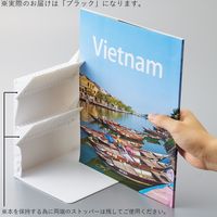 リヒトラブ 1冊でも倒れないブックスタンド A4 ブラック A3577-24 1台