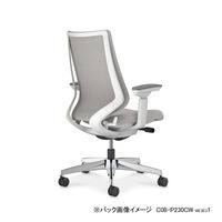 【組立設置込】コクヨ デュオラ２ メッシュ ハイバック 可動肘 アルミ脚 Nキャスタ C08-P230MW-WT7T71 1脚（直送品）