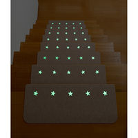 サンコー 吸着蓄光階段マット KO-23 1セット(15枚入)