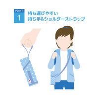 サーモス マイボトルポーチ ドットブルー APG-352 D-BL1個