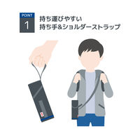 サーモス マイボトルポーチ ブラックブルーAPG-352 BK-BL1個