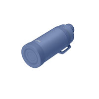 サーモス 真空断熱スポーツボトル 750ml アッシュブルー FJU-750 ASB1セット（3個）