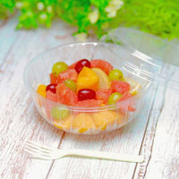 中央化学 冷麺容器 クリアボウル 大 透明蓋付 3814 1ケース(400個(50個×（直送品）