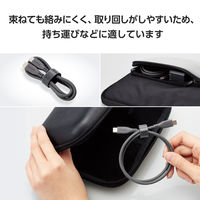 エレコム USB Type-C to Type-Cケーブル/100W対応/シリコン/0.5m/グレー MPA-CC5PSS05GY 1個