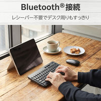 ワイヤレスキーボード Bluetooth メンブレン テンキーレス コンパクト ブラック TK-CM10BMKBK エレコム 1個
