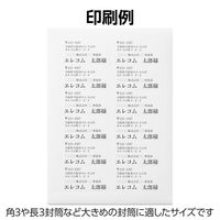 エレコム ラベルシール 表示･宛名ラベル プリンタ兼用 マット紙 A4 12面 1袋 (100シート) 白 EDT-ECNL12BZP