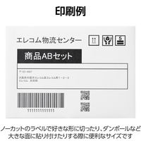 エレコム ラベルシール 表示･宛名ラベル プリンタ兼用 マット紙 A4 ノーカット 1面 1袋 (100シート) 白 EDT-ECNL1ZP