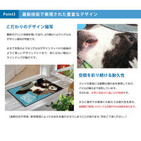 wash+dry 薄型で丈夫な洗える玄関マット Confettib Rain 50 x 75 cm AB00414 1枚（直送品）