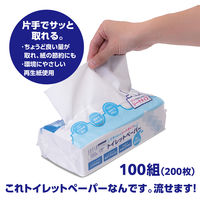 トイレットペーパー  ソフィアタッチエコ 100組（3箱入）シートタイプ トイレットペーパー 1パック（3箱入）マスコー製紙