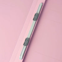 アスクル　フラットファイル　A4タテ　PP製　背幅18mm　5冊　ピンク オリジナル（わけあり品）