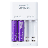 【アスクル限定】充電器 ニッケル水素充電池専用 単3形 単4形 両用 スタンダード充電 FCT345F(FX)ASK FDK 1個 オリジナル（わけあり品）