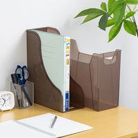 ナカバヤシ ファイルボックス クリアブラウン A4 FB-E04-CS 1個 背幅130mm