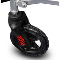 フェニックス商事 ライパット リクライニング介助式車椅子 オレンジ LPKY9006L_K_O 1台（直送品）